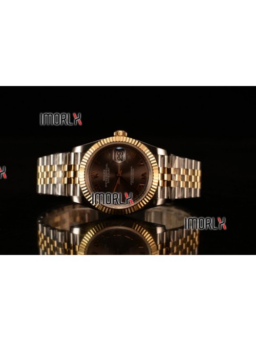 Rolex Datejust 37mm Swiss ETA 2836 Automatic Two T...