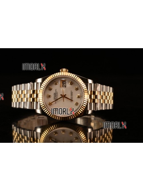 Rolex Datejust 37mm Swiss ETA 2836 Automatic Two T...