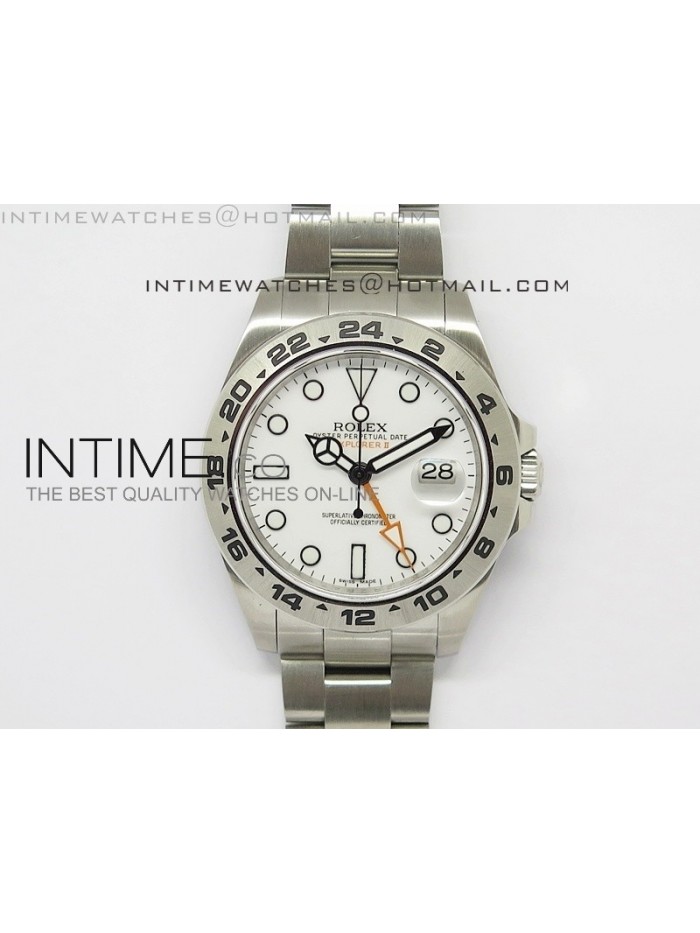 Explorer II 42mm 216570 1 1 Noob Best Edition White Dial on SS