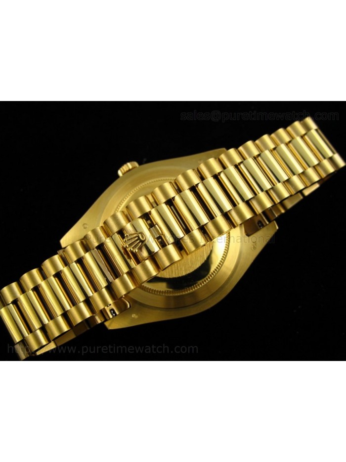 Day-Date II Yellow Gold White Roman Dial A3156 Best Edition